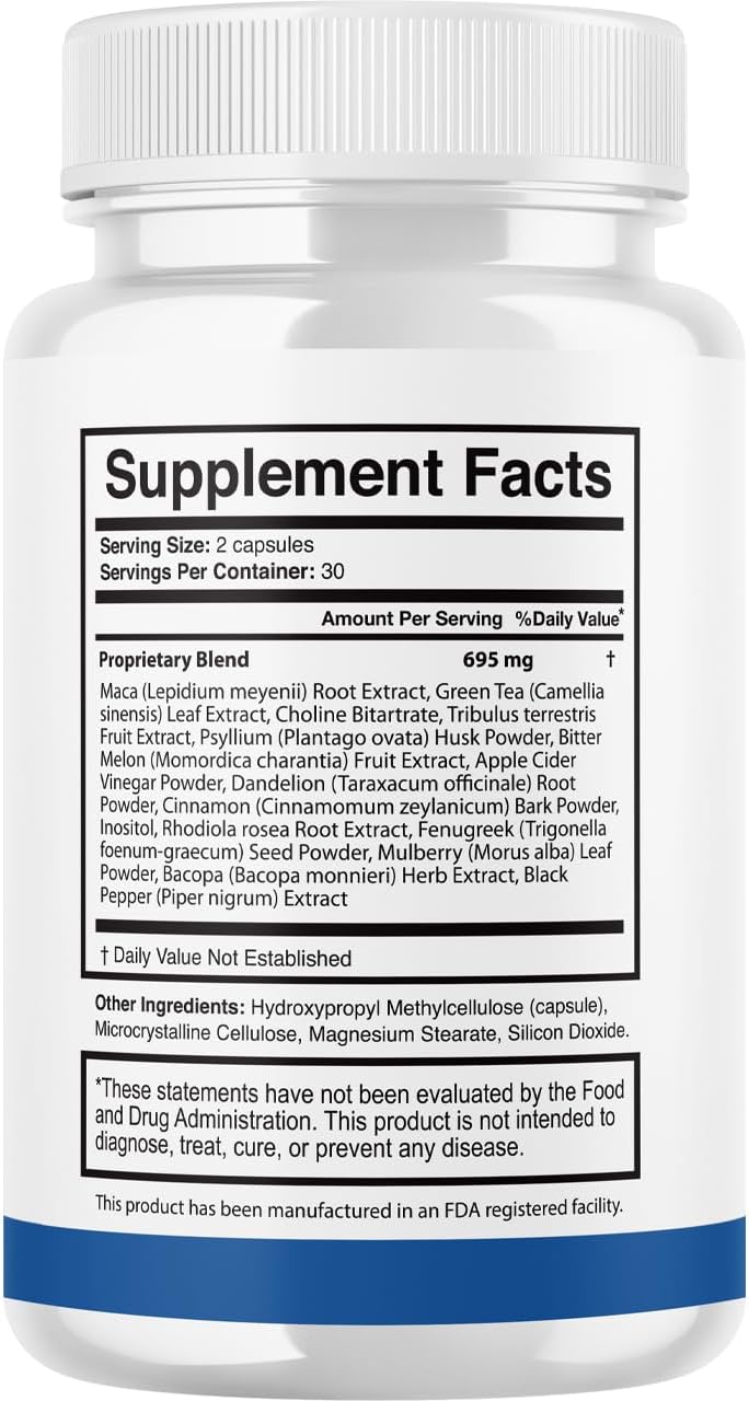 Sumatra Tonic supplement facts label