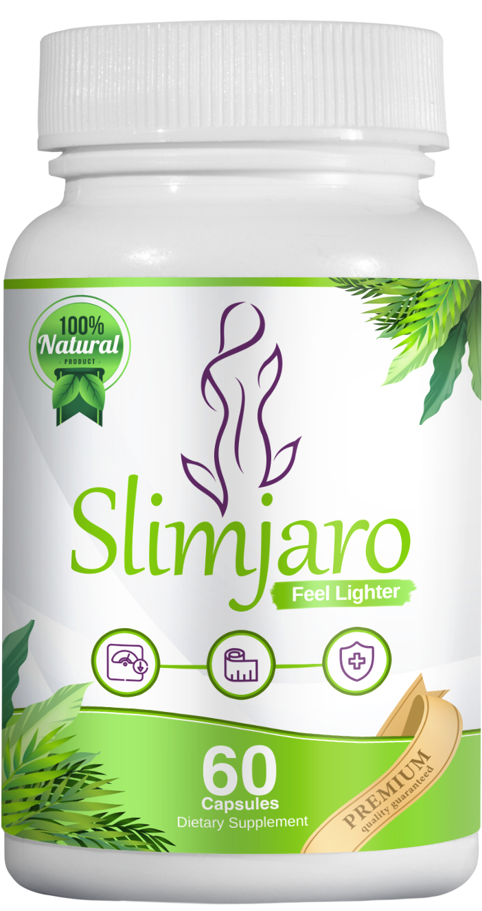 Slimjaro bottle in ingredient circle
