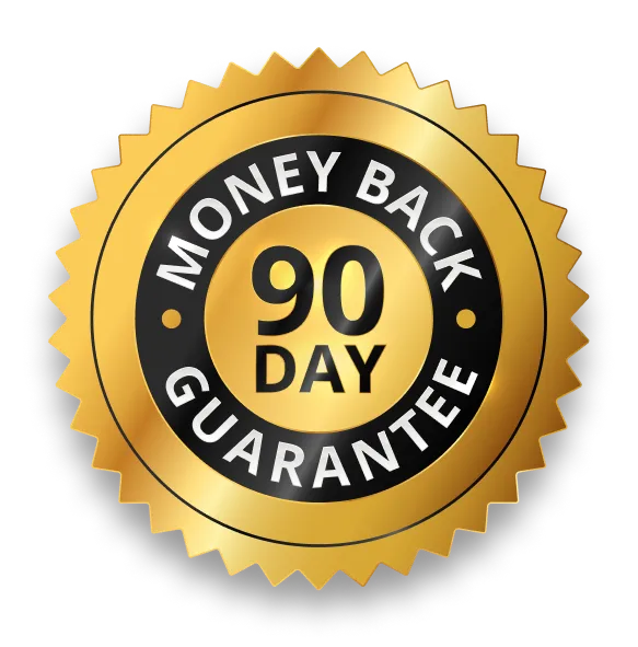Sumatra Tonic 90-day money-back guarantee badge