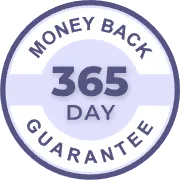 Liver Renew 365-day money-back guarantee badge