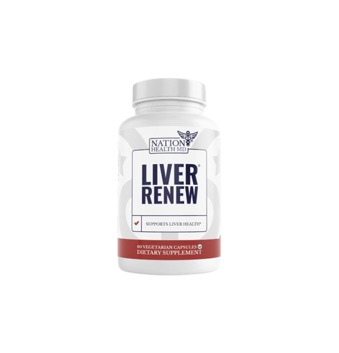 Liver Renew bottle in ingredient circle